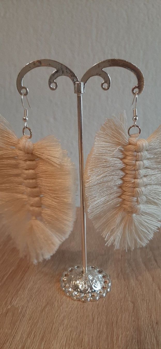 Orecchini pendenti & Orecchini a lobo: Boho Makramee Ohrringe – Nuovo (secondo la descrizione) da Kefikon TG venduto da Livline