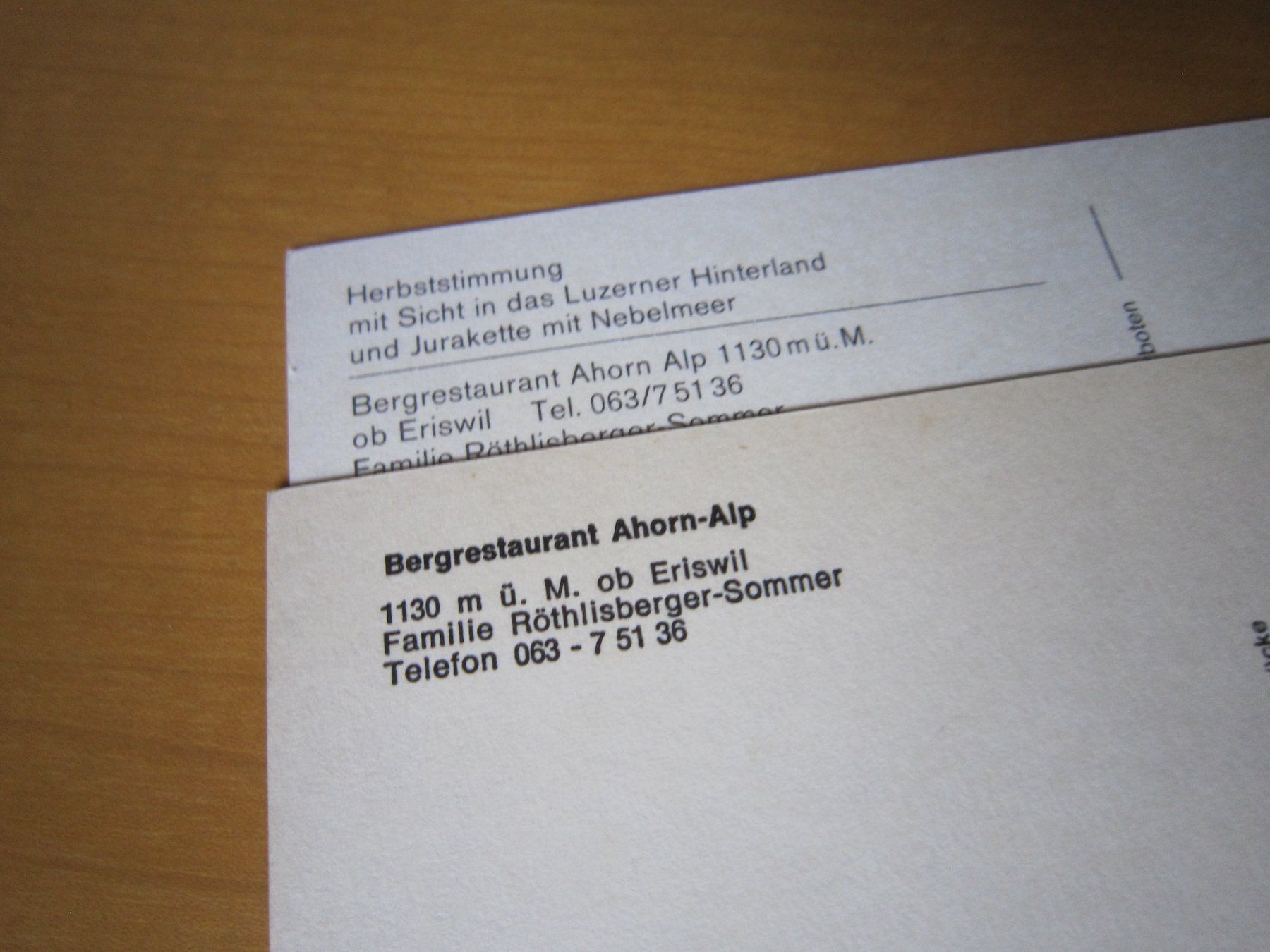 Cartoline postali: Schöne Postkarte AHORN ALP AB NUR 75 RP – Usato da Gordola venduto da Polentaefung 6