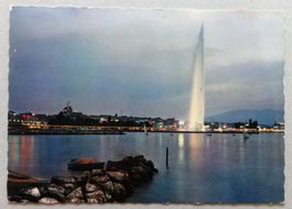 Genève - La Rade au Crépuscule