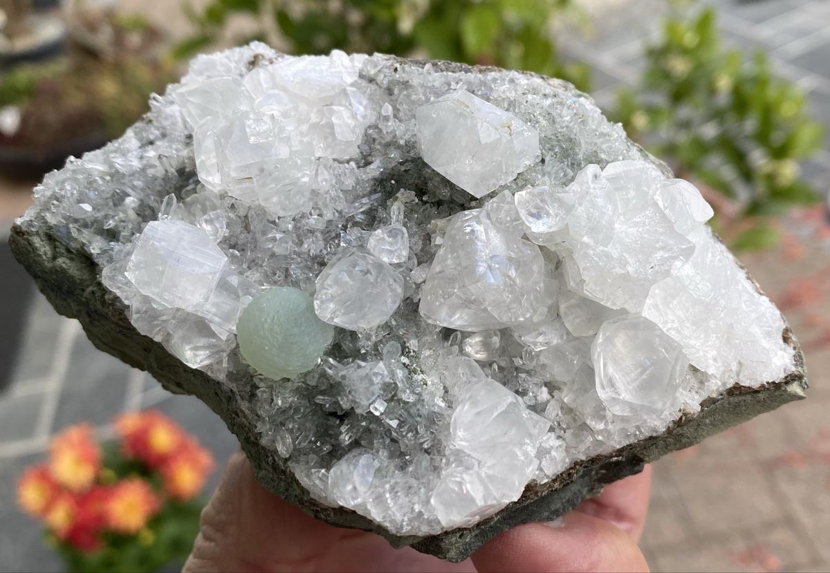 Minerali & Pietre curative: Top Apophyllit mit grünem Gyrolith – Usato da Selzach venduto da 321compac 8