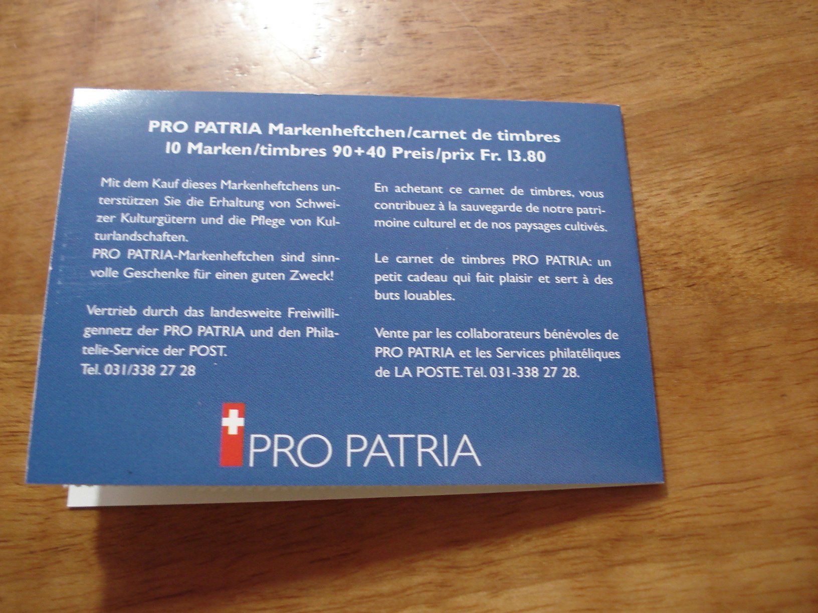 Tutti i francobolli: Markenbüchlein Pro Patria 1998, ET-o – Usato da Niederwil AG venduto da morostahu 2