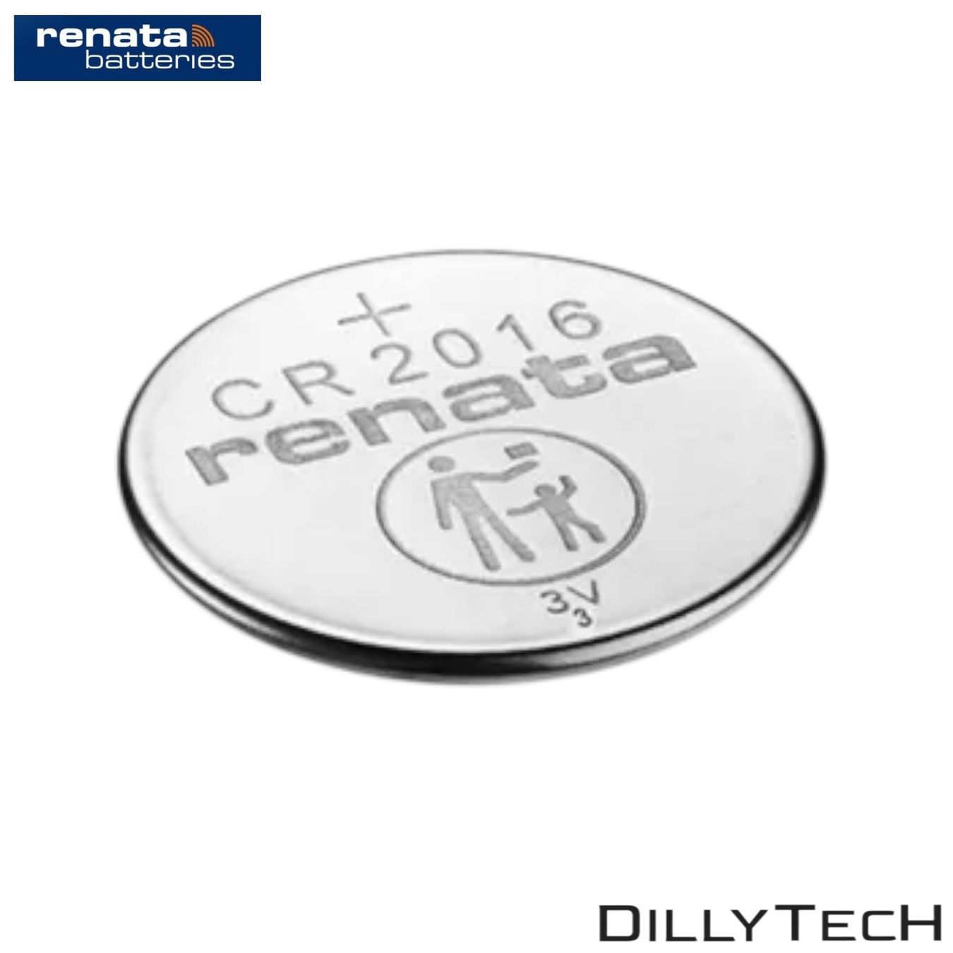 Caricatori & Batterie: Renata CR2016 Lithium Knopfzellenbatterie - 3 Stk. – Nuovo e nell'imballaggio originale da Meilen venduto da DillyTecH 1