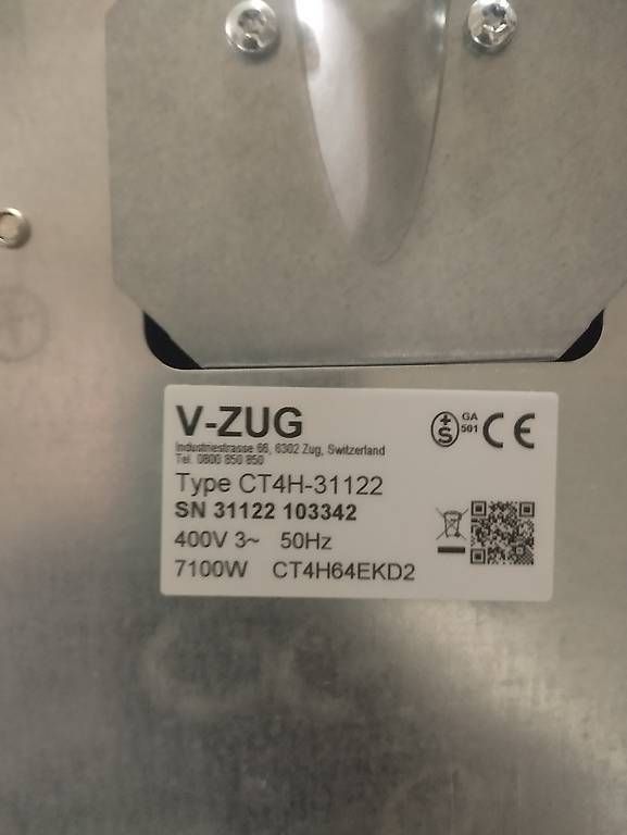 V-Zug Cucine: Piano vetro ceramica – Nuovo (secondo la descrizione) da Viganello venduto da mas_68yb 4