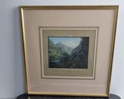 Stich Jungfrau mit Lauterbrunnental Farbstich