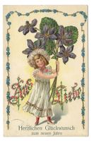 Neujahr - Herzlichen Glückwunsch - Aus Liebe - Präge-Litho