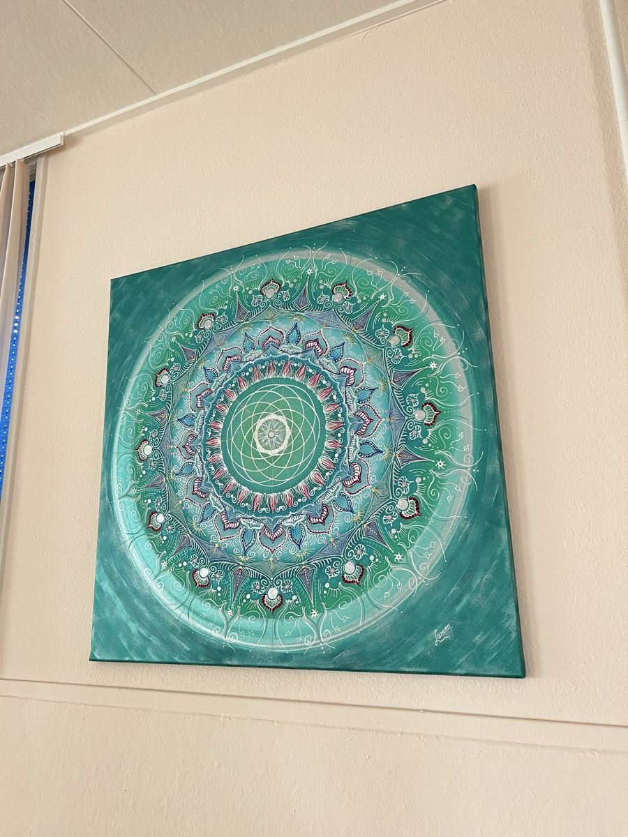 Poster & Bilder: Mandala in grünen Tönen  – Gebraucht aus Biel-Benken BL von tan_62q6 1