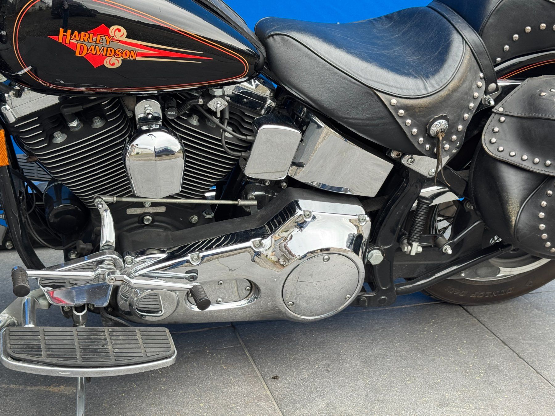Harley-Davidson Chopper: HARLEY-DAVIDSON FLSTC Softail Classic 1340 ab MFK – Usato da Escholzmatt venduto da Wikinger11 8