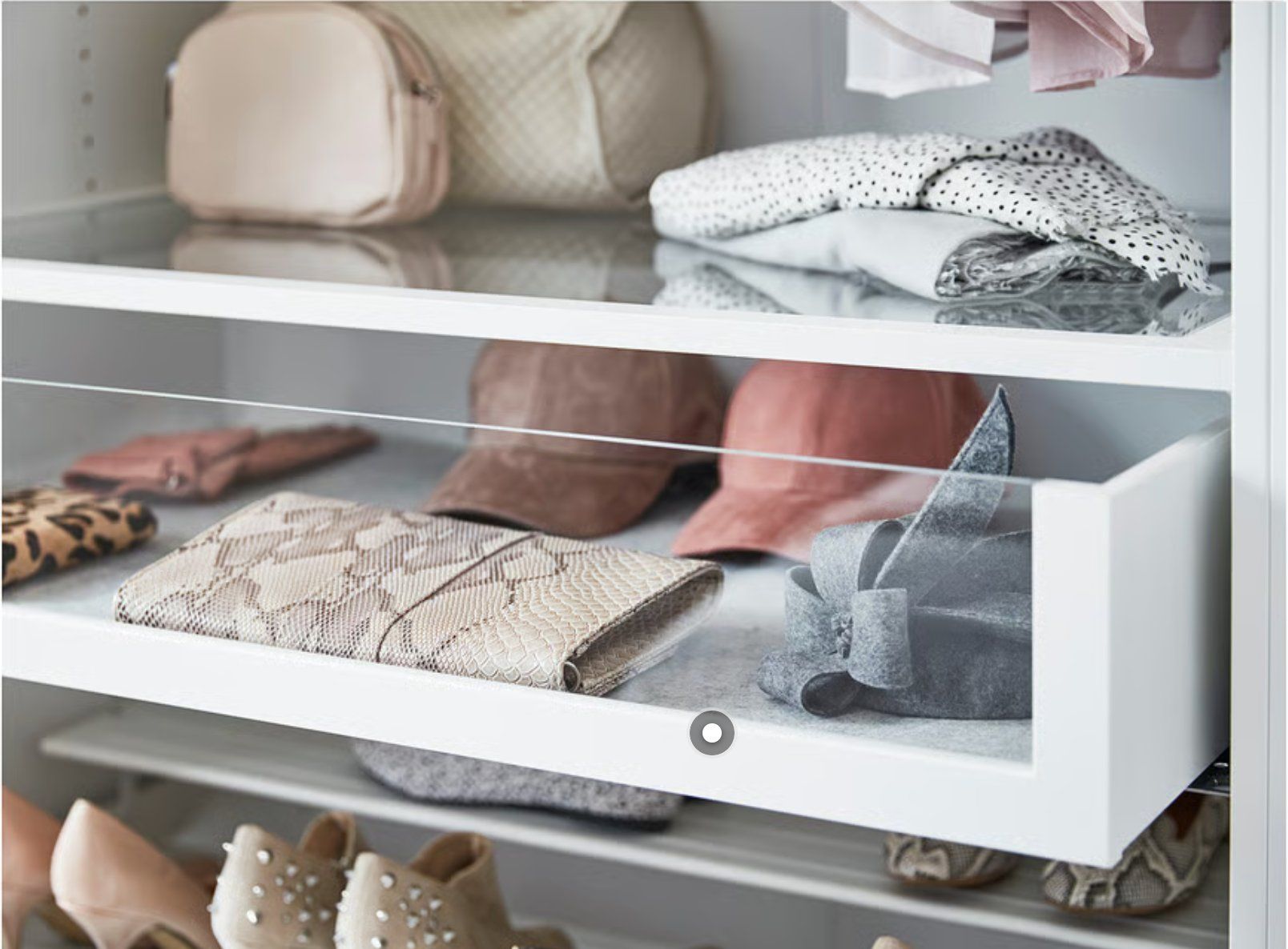 Armadi: IKEA KOMPLEMENT SCHUBLADE MIT GLASFRONT Abholung ZH oder AG – Usato da Pfäffikon ZH venduto da Swiss.Olympia 1