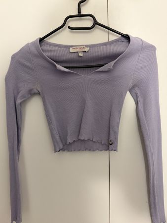 Pull&Bear, Lila,Langarm, Damen, Gr. XS, gebraucht