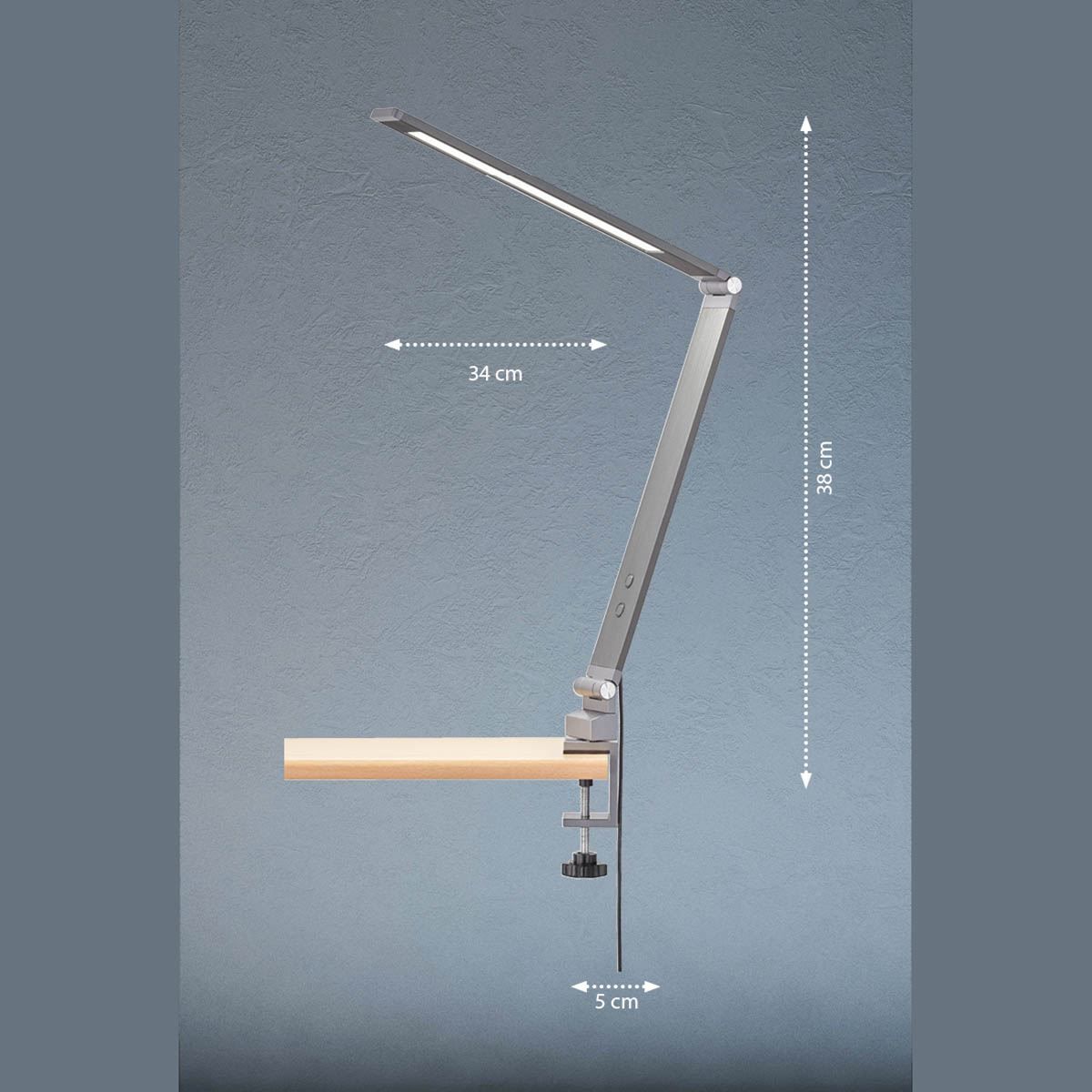 Lampade: LED Klemmleuchte, 38 cm Höhe, Office – Nuovo (secondo la descrizione) da Kreuzlingen venduto da Smart-Light 1