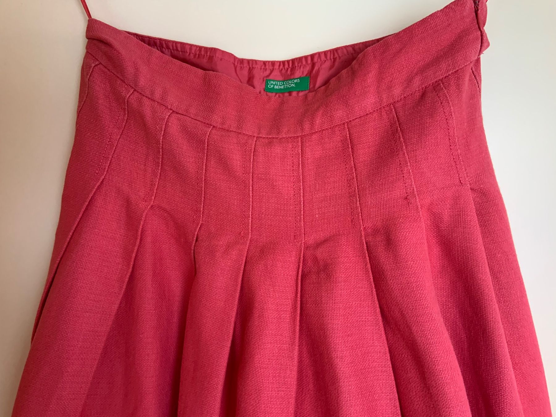 Benetton Gonne: Jupe en lin rose framboise – Usato da Ecublens VD venduto da timily 2