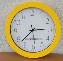 🟡 Poppige 90er Jahre Wanduhr CHICCO D'ORO einwandfrei 