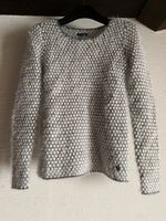 Pull Tom Tailor bicolore gris et blanc taille XS