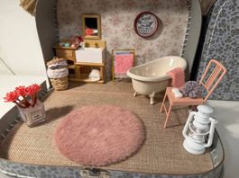 Haus-Köfferchen Badezimmer für Maileg Maus