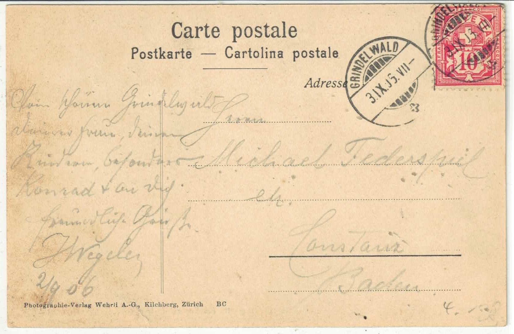 Cartes postales: Eisgrotte am Eigergletscher - animee – D'occasion à Ettingen par Kartenplanet 1