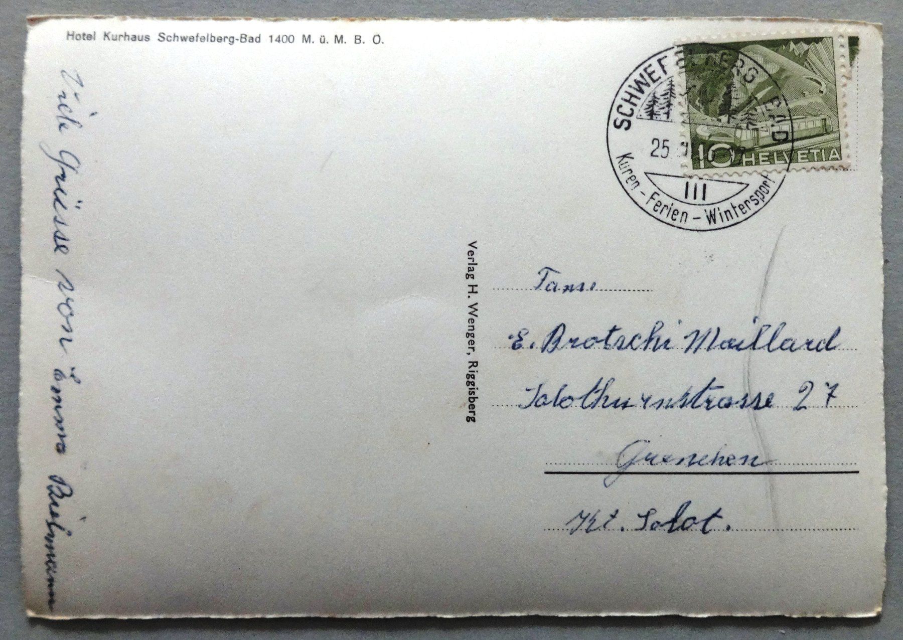 Cartes postales: Gantrischseeli mit Gantrisch – Défectueux à Fétigny par Billy2miny 1