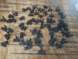 lego 4623 lot de 60 pièces Black Plate, Modified 1 x 2