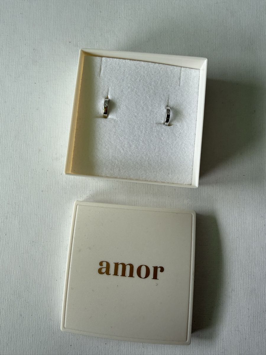 Amor Orecchini pendenti & Orecchini a lobo: Créoles AMOR en argent 925 – Nuovo e nell'imballaggio originale da Monthey venduto da sen_6ckr 1