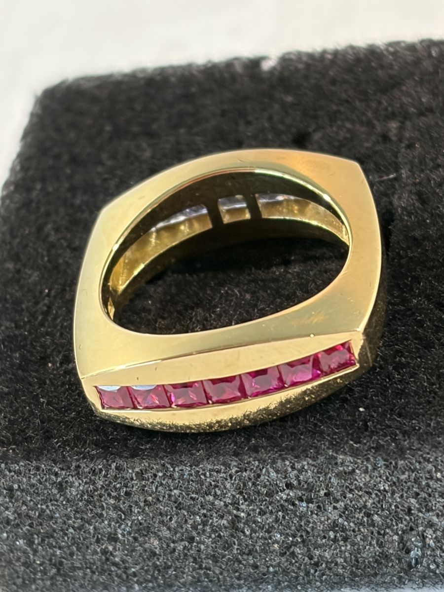 Anelli: Ring 750 GG Rubine + Saphire – Nuovo (secondo la descrizione) da Bern venduto da Namhel 1