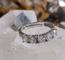 GLITZER RING IN 925 SILBER