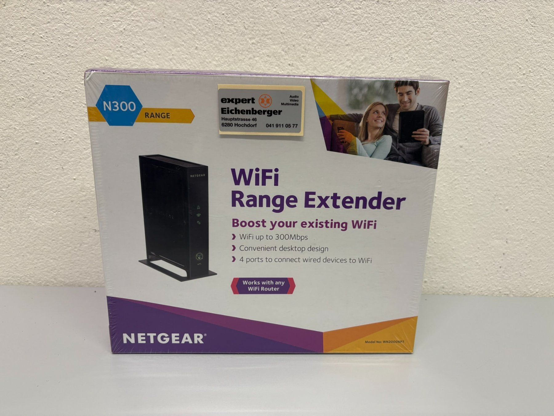 Netgear WiFi: Netgear Wifi Range Extender WN2000RPT – Nuovo e nell'imballaggio originale da Hochdorf venduto da av-electronics