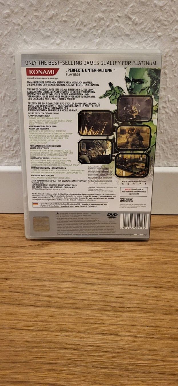 Sony Giochi: PS2 - Metal Gear Solid 3 Snake Eater – Usato da Münsingen venduto da Heroism2010 1