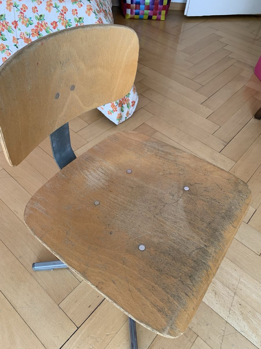 Bureaux: Original Embru Schulpult mit passendem Stuhl – D'occasion à Zürich par Renrudal 7