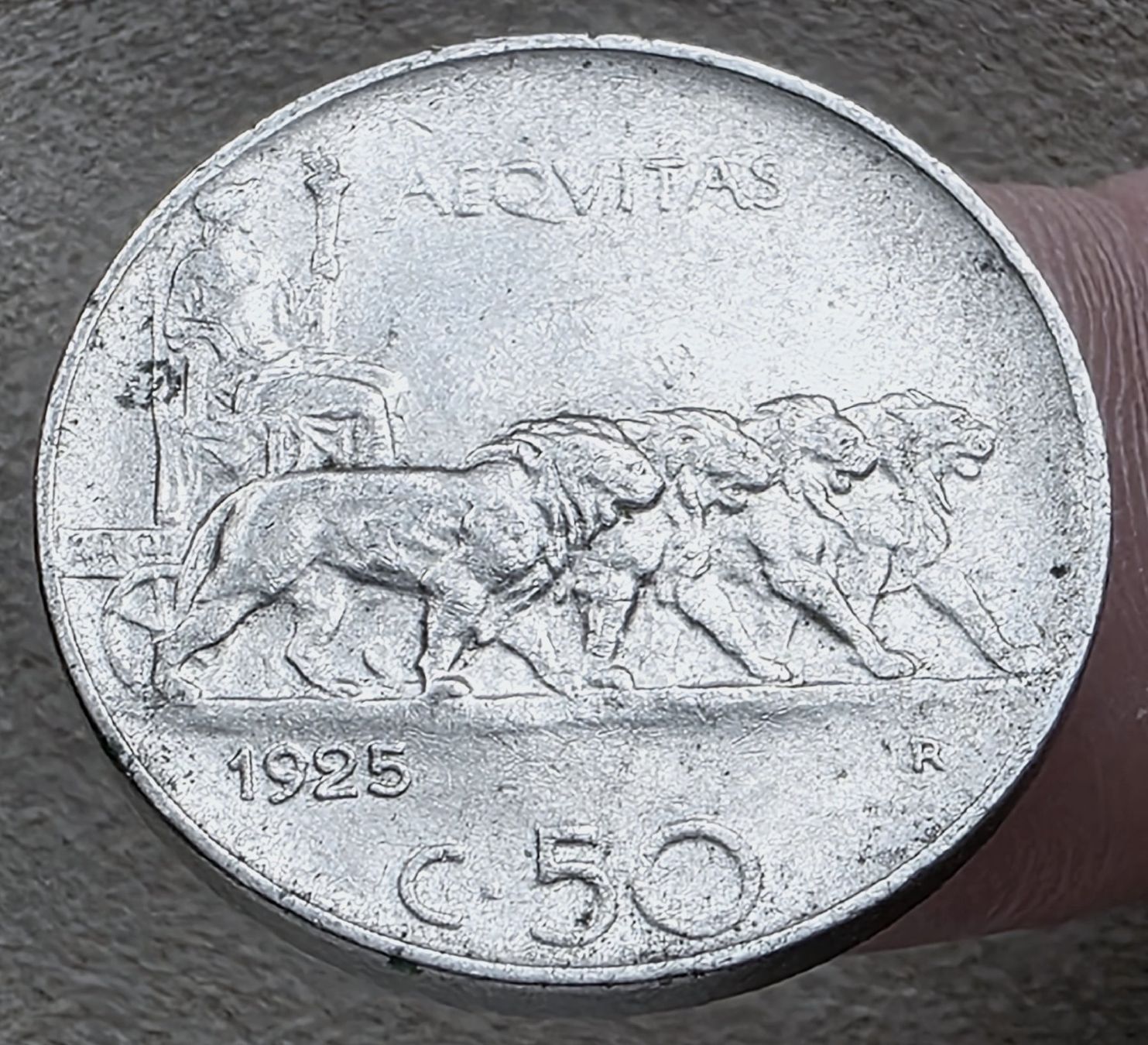 Alle Münzen: ITALIEN 50 CENTESIMI 1925 – Gebraucht aus winterthur von CoinPassion