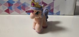 Sammelfigur Einhorn beflockt mit Krone guter Zustand