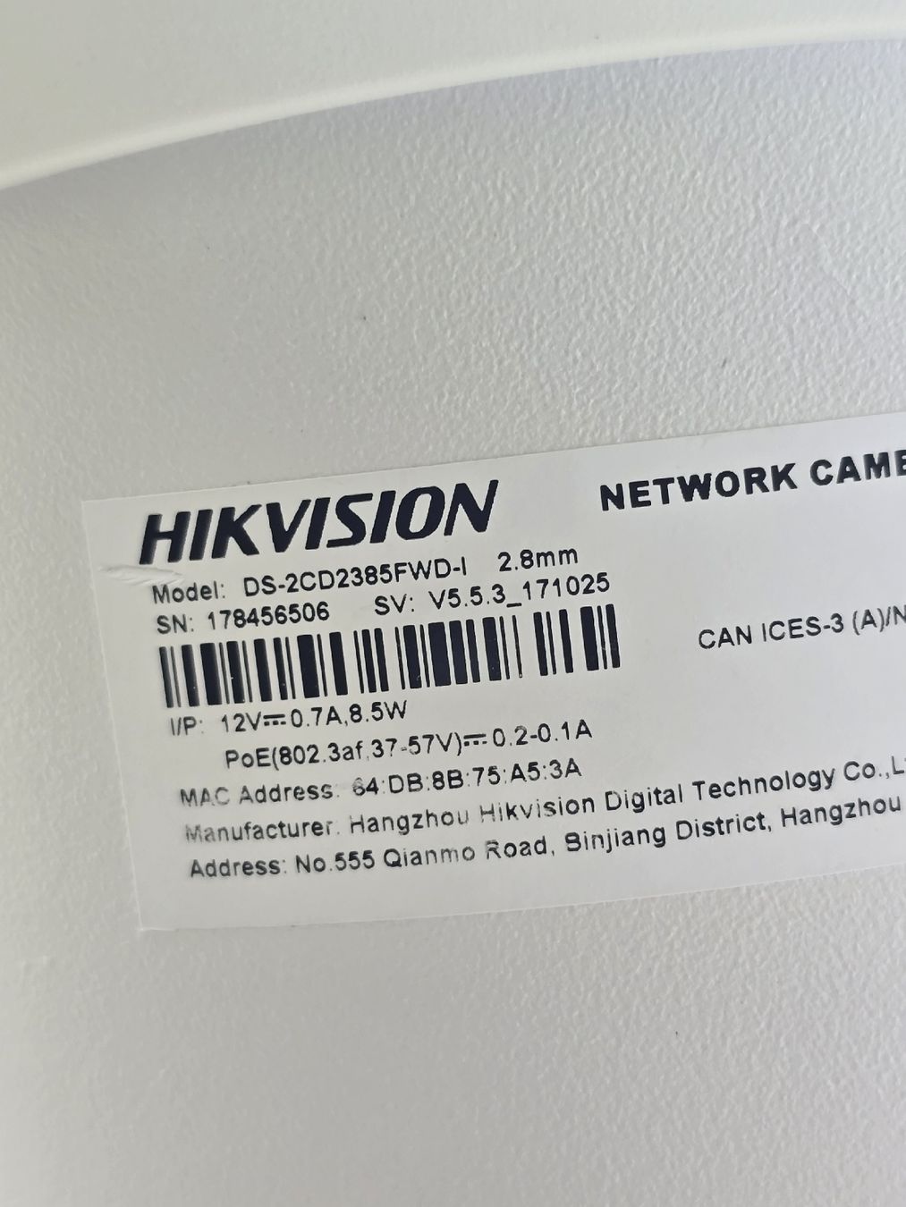 Videocamere: 2x caméra PoE Hikvision DS-2CD2385FWD-I 2.8mm – Usato da Le Mouret venduto da Lapinou 3