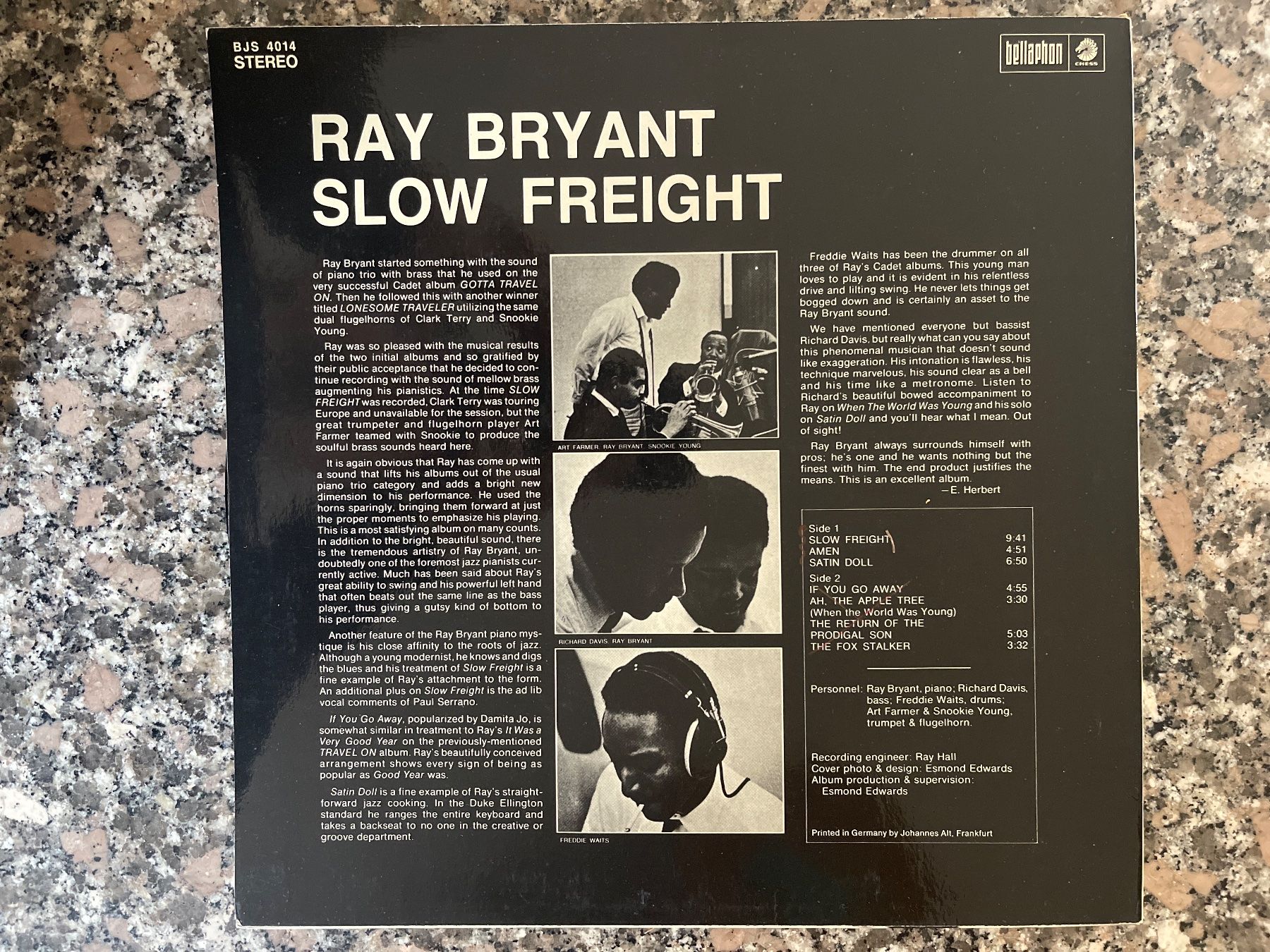 Dischi in vinile: S14/Ray Bryant - Slow Freight – Usato da Frutigen venduto da Philippe_jsp 1