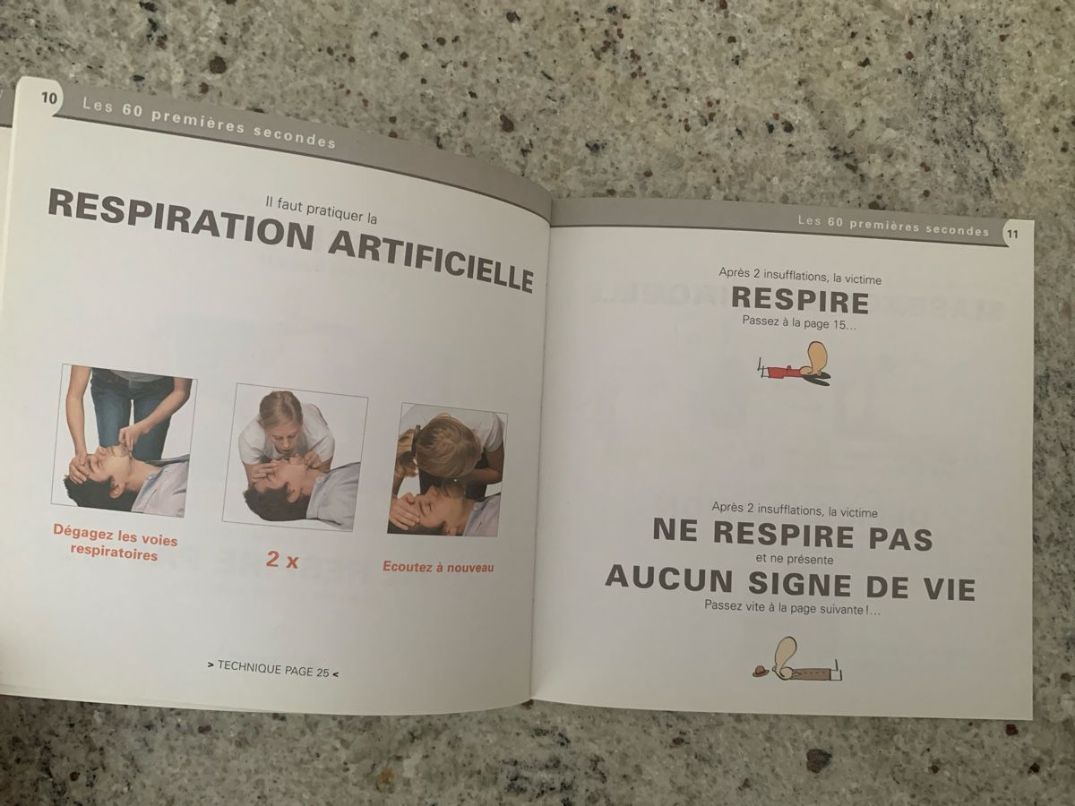 Libri: First Aid Guide "Premiers Secours" - French – Usato da Genève venduto da sunsustains 2