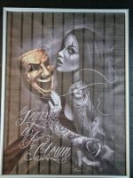 Tears of a Clown Bild mit Rahmen, neu, 40 x 30 cm
