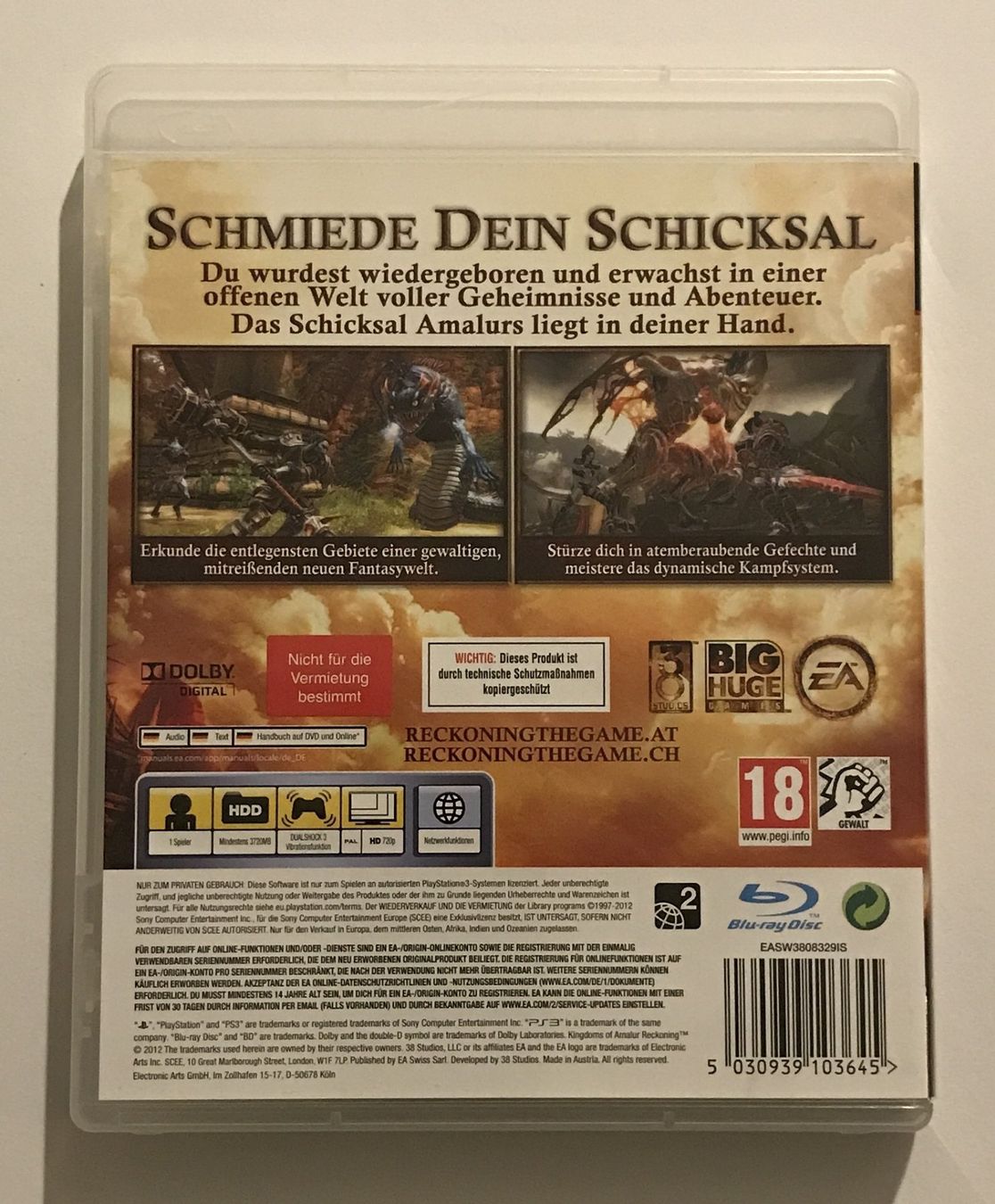 Giochi: PS3 - Kingdoms of Amalur: Reckoning – Usato da Allschwil venduto da Bullach 2