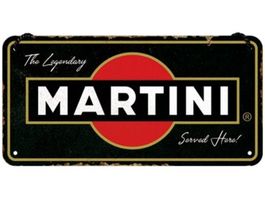 Martini Hängeschild Blechschild 20x10cm Original Ware