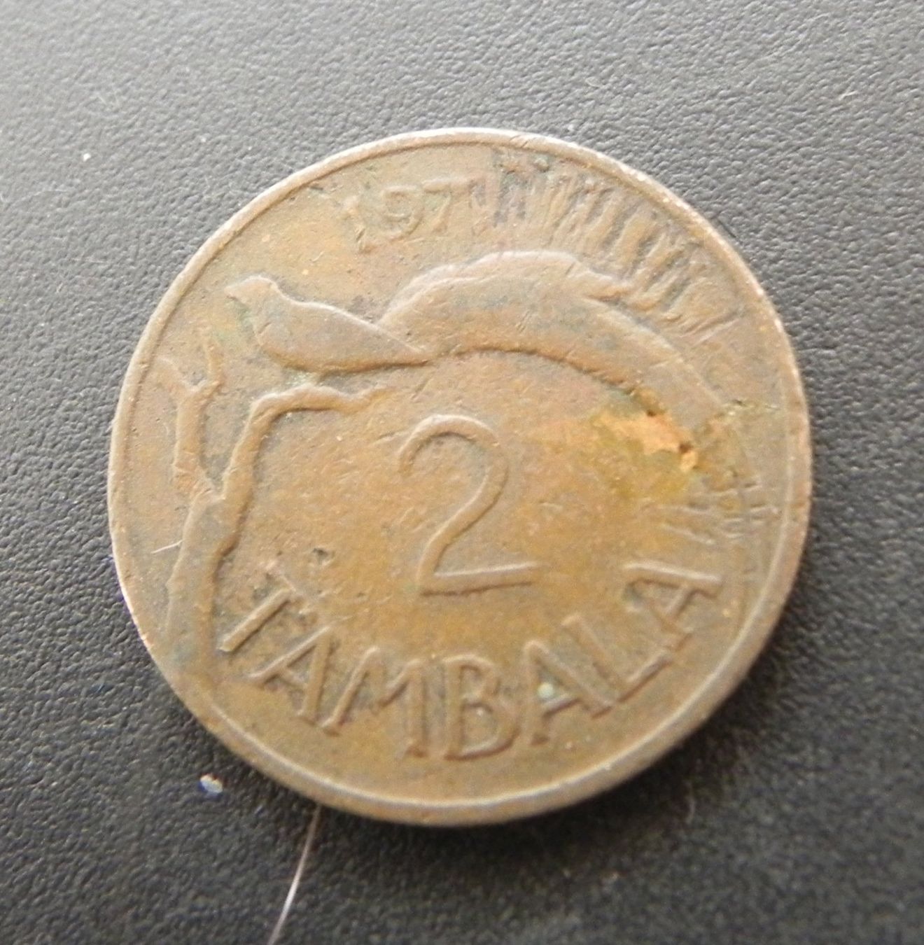Alle Münzen: Malawi 2 Tambala 1971 – Gebraucht aus Biel/Bienne von Gogolozi