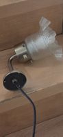 Vintage Wandlampe mit Glas Schirm 60er 70er Jahren 