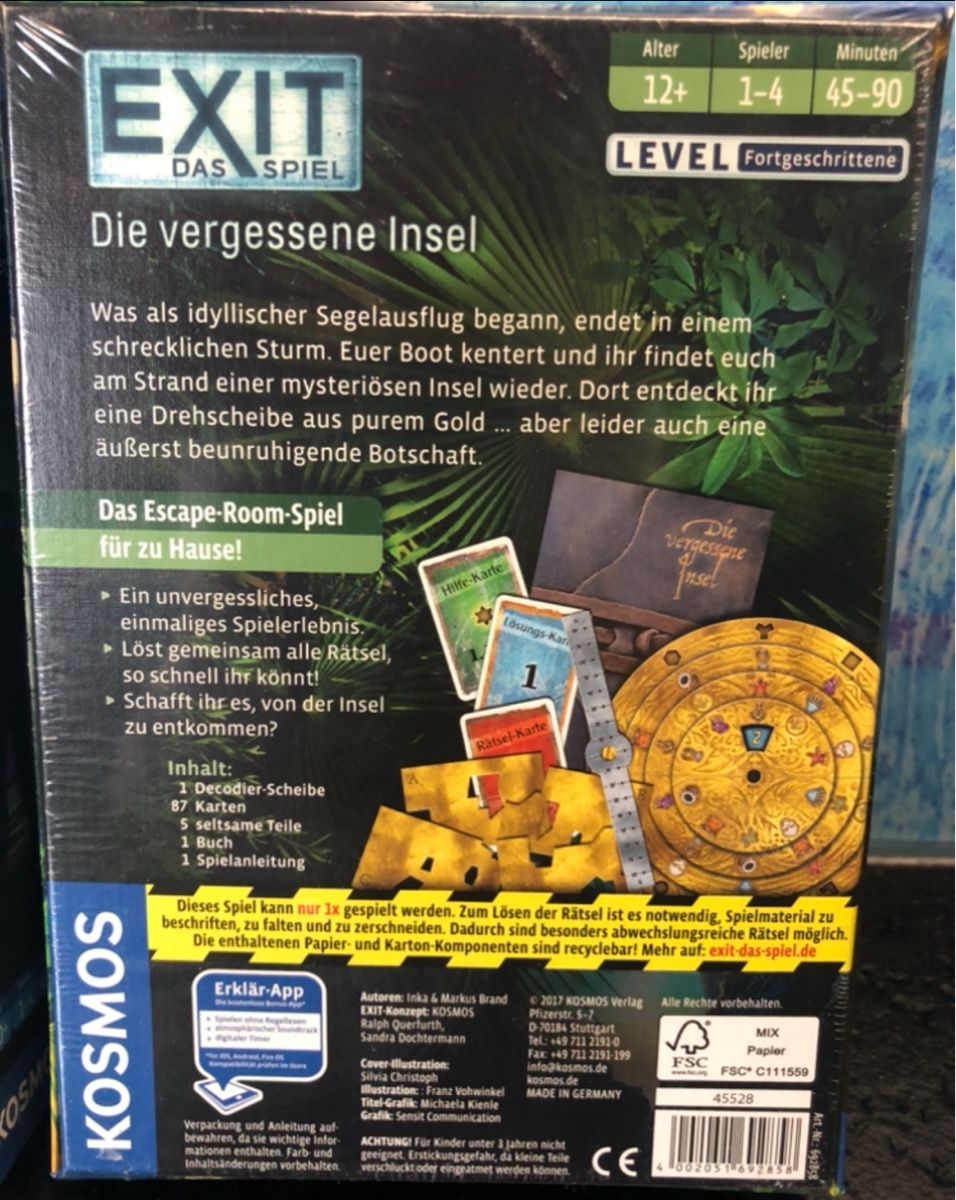 Kosmos Giochi: Exit Spiele Escape Room Gesellschaftsspiele Strategiespiele – Nuovo e nell'imballaggio originale da Frauenfeld venduto da Babytimmy 4