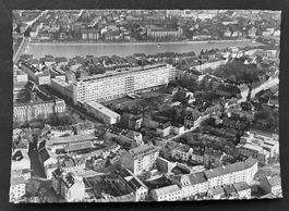 Bürgerspital Basel und Umgebung/ Swissair Luftbild ca 1960