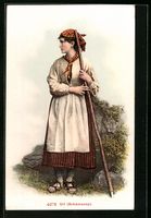 Schächental, Schweizerin in Tracht mit 