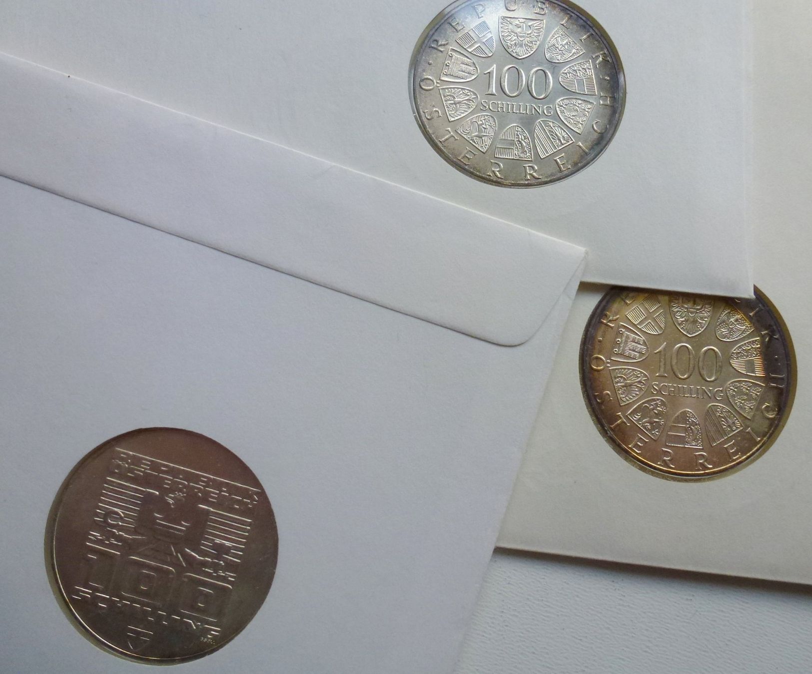 Tutti le monete: SILBER ++ 9 Stück verschiedene Silber Numisbriefe 1976 – Usato da Walkringen venduto da Casablanca777 8