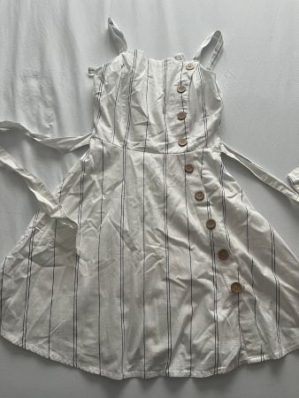 Damen / Teenager Träger Kleid Chicorée Gr. XS weiss