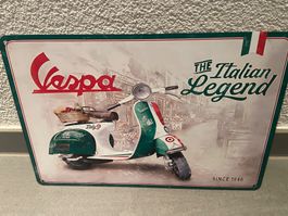 Vintage Metall Schild  Vespa NEU  1 Pcs