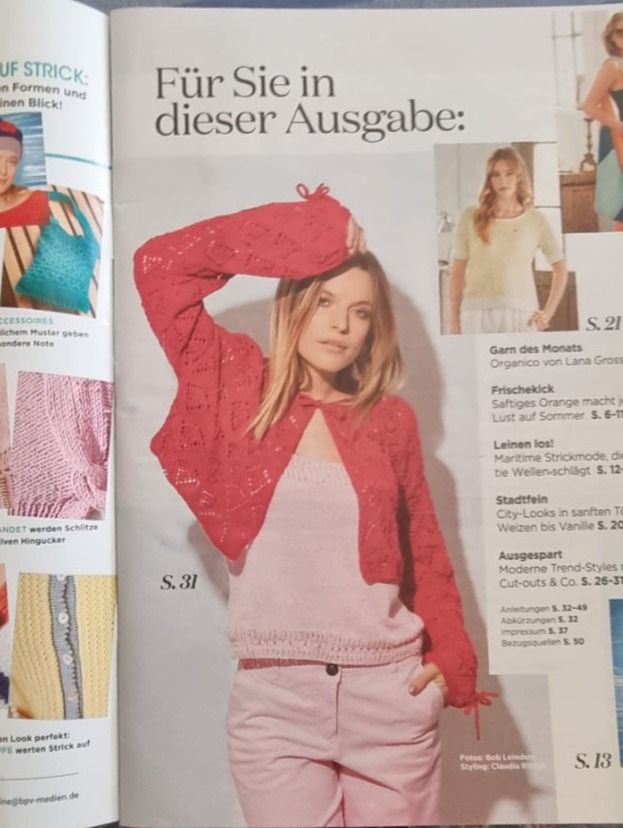 Riviste & Magazine: Strickheft Sabrina 4/23, Strickjournal – Nuovo e nell'imballaggio originale da geroldswil venduto da Gumball1 1