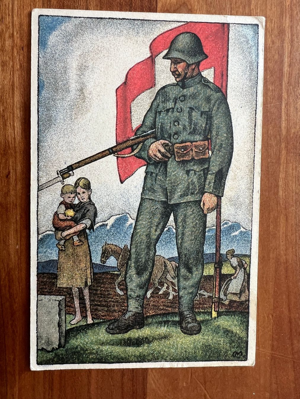 Cartoline postali: Bundesfeierkarte 1918  R822) – Usato da Hinwil venduto da Sidi4