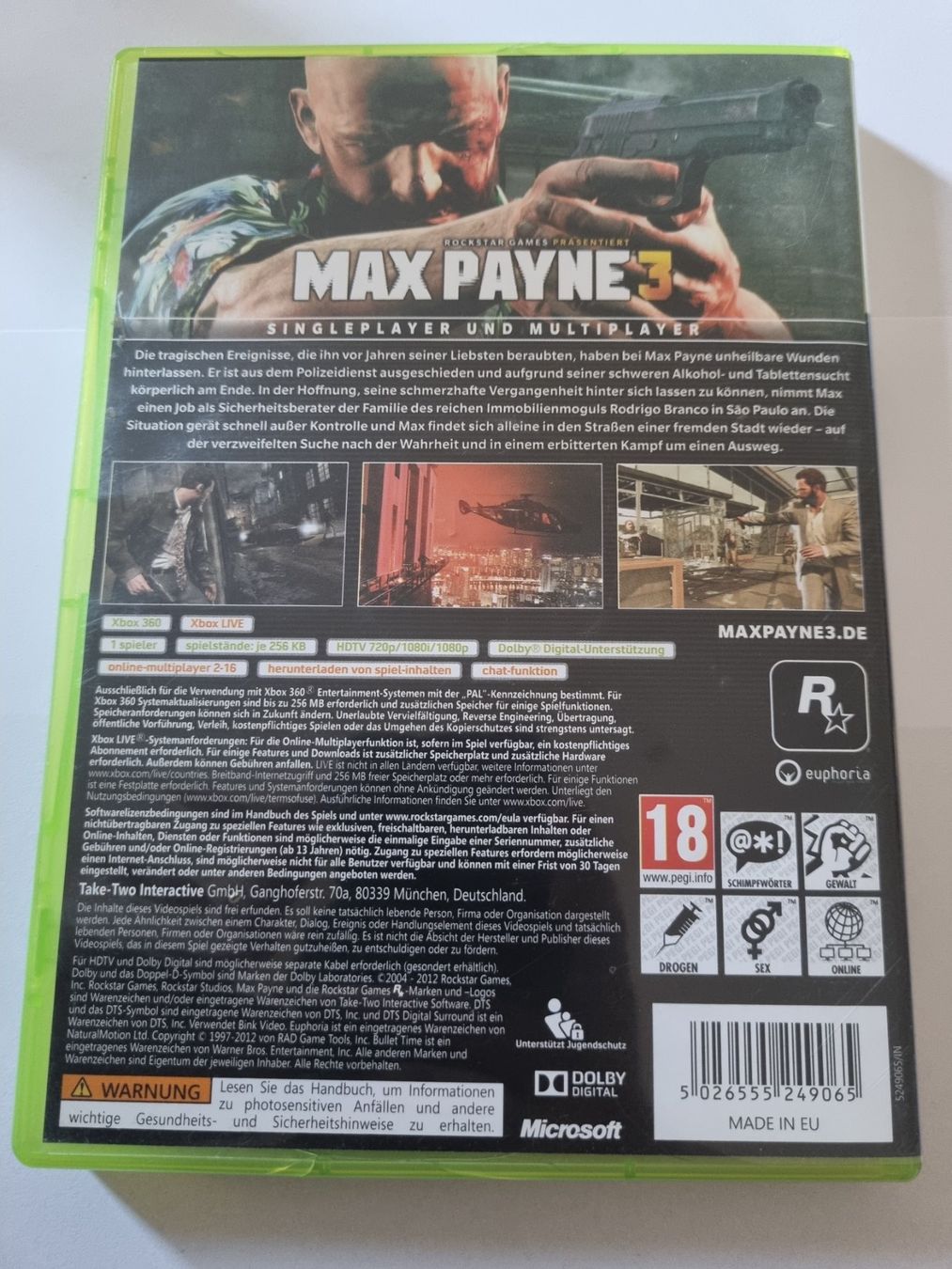 Microsoft Giochi: Max Payne 3 per Xbox 360 – Usato da Pollegio venduto da Isaiaaaa96 1