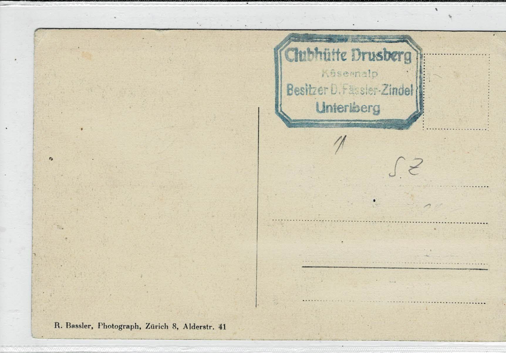 Ansichtskarten: Simon Tanner  Gruss vom HOSPIZ BERNINA GR um 1900! – Neu (gemäss Beschreibung) aus Hergiswil NW von Kartenfrau 1