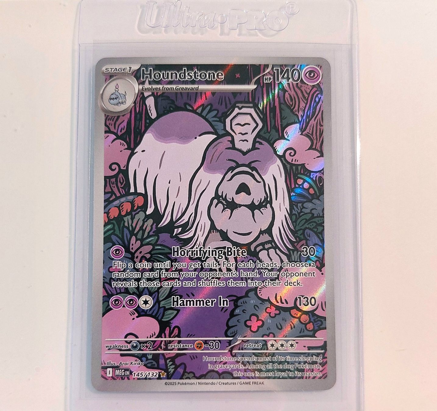 Pokémon Carte collezionabili: Pokemon Houndstone #145 Pokemon Mega Evolution Illustration! – Nuovo (secondo la descrizione) da St. Gallen venduto da jos_vb9j