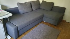 Eckbettsofa mit Bettkasten FRIHETEN, dunkelgrau