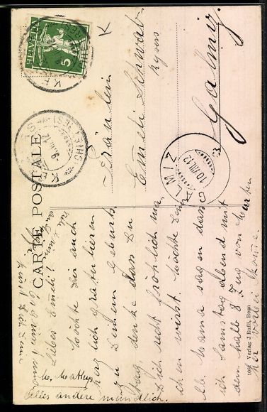 Cartoline postali: AK Kerzers, Kirche und Ort – Usato da Berlin venduto da bartko-reher 1